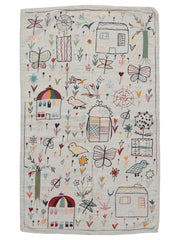 Suzani Hand Embroidered Kilim - Size: 200 x 122 cm