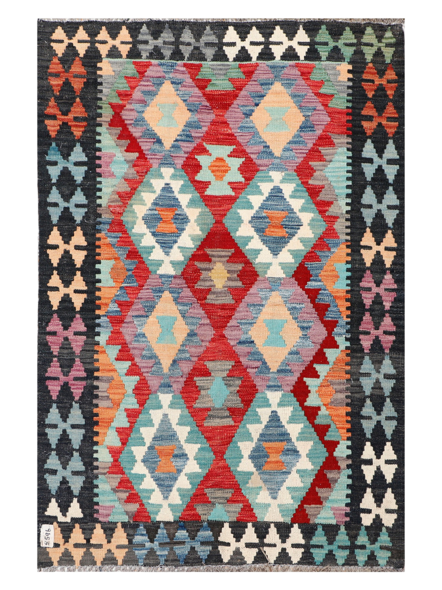 Maimana Afghanistan Kilim Accent Rug - 152 x 101 cm