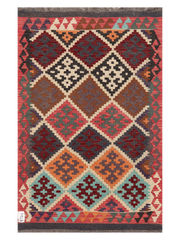 Maimana Afghanistan Kilim Accent Rug - 126 x 81 cm