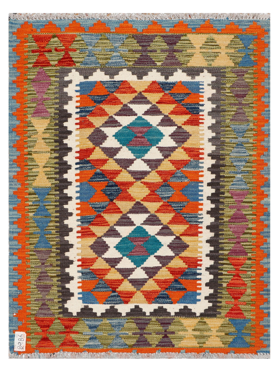 Maimana Afghanistan Kilim Accent Rug - 111 x 84 cm