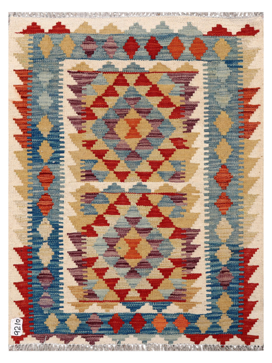 Maimana Afghanistan Kilim Accent Rug - 106 x 80 cm