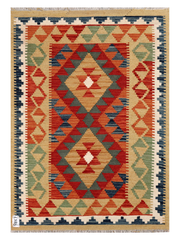 Maimana Afghanistan Kilim Accent Rug - 115 x 81 cm