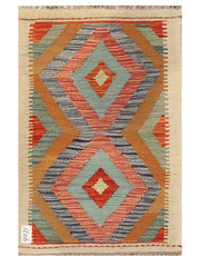 Maimana Afghanistan Kilim Rug - 84 x 55 cm