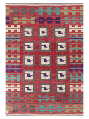 Maimana Kilim - 246 × 170 cm (8'1" x 5'7")