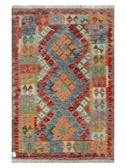 Maimana Afghanistan Kilim Accent Rug - 152 x 99 cm