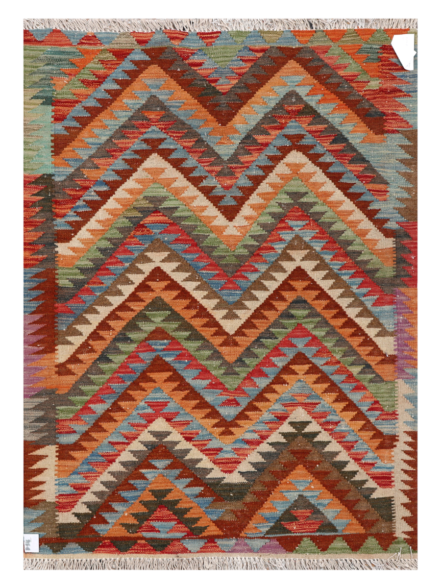 Maimana Afghanistan Kilim Accent Rug - 140 x 98 cm