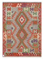 Maimana Afghanistan Kilim Accent Rug - 149 x 105 cm