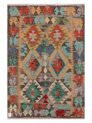 Maimana Afghanistan Kilim Accent Rug - 149 x 101 cm