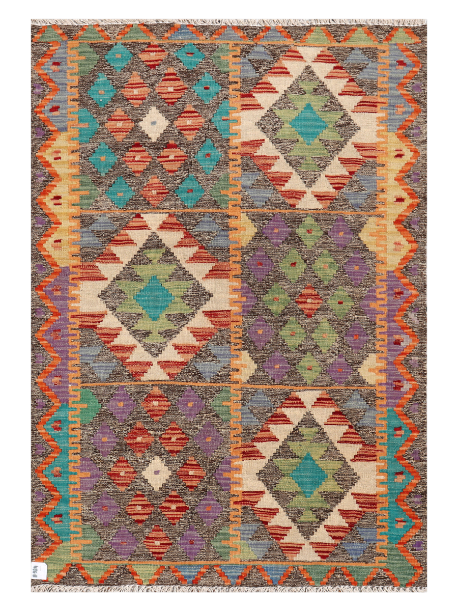 Maimana Afghanistan Kilim Accent Rug - 152 x 105 cm
