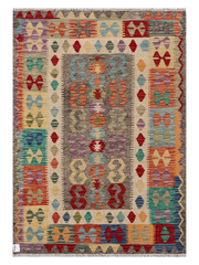 Maimana Afghanistan Kilim Accent Rug - 148 x 103 cm