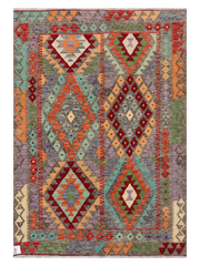 Maimana Afghanistan Kilim Accent Rug - 149 x 103 cm