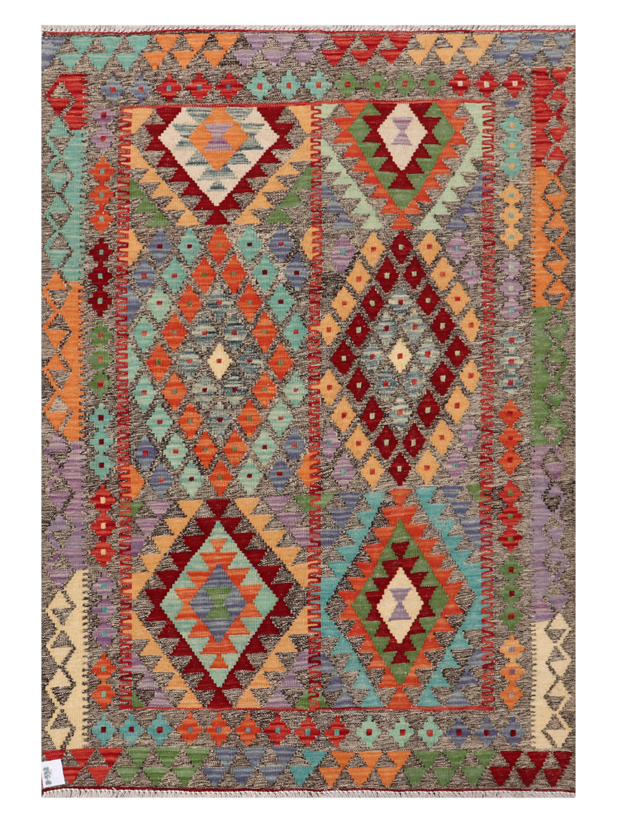 Maimana Afghanistan Kilim Accent Rug - 149 x 103 cm