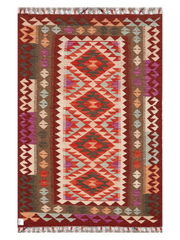 Maimana Afghanistan Kilim Accent Rug - 155 x 99 cm