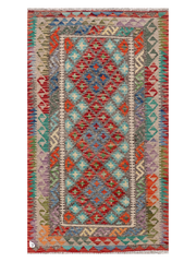 Maimana Afghanistan Kilim Accent Rug - 167 x 96 cm
