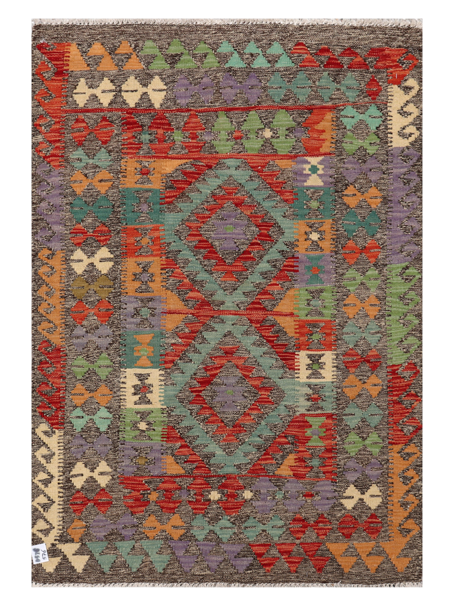 Maimana Afghanistan Kilim Accent Rug - 141 x 97 cm