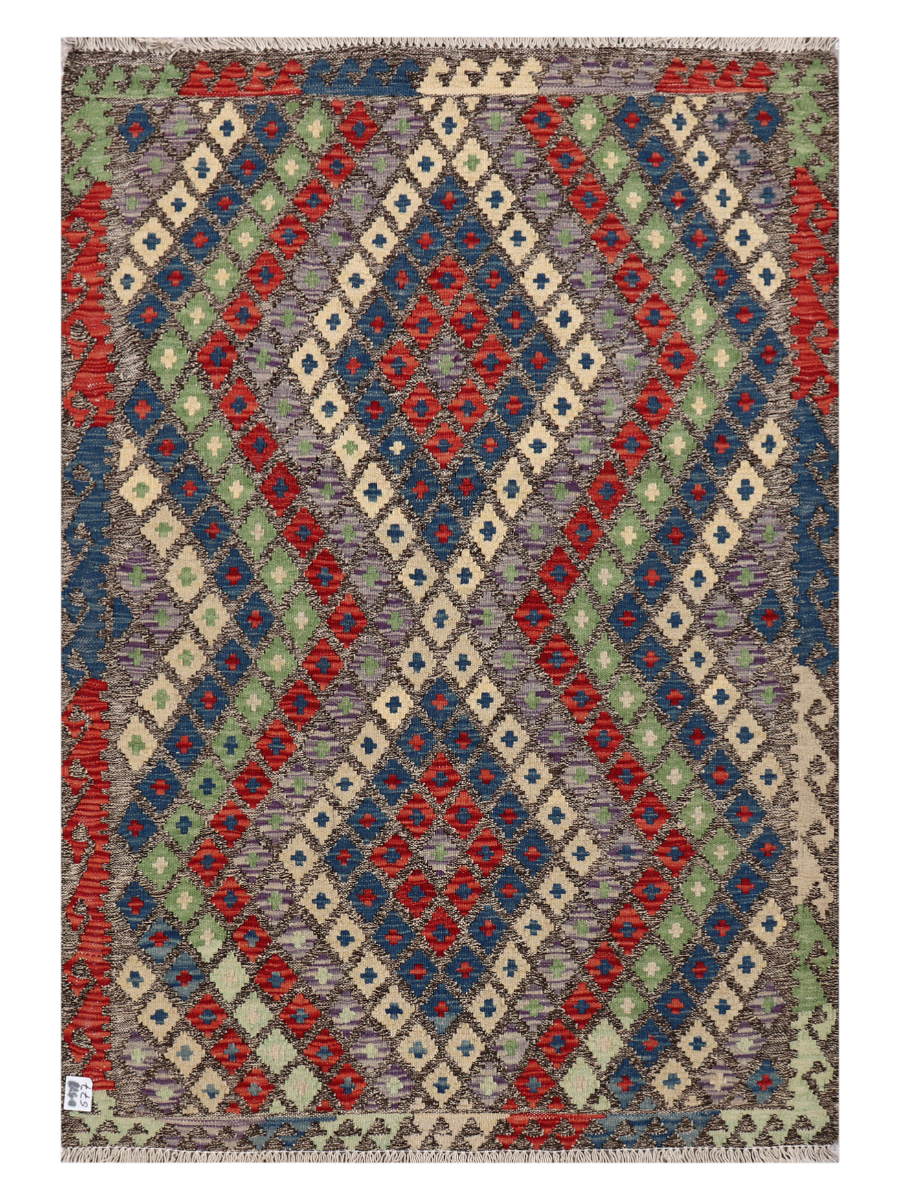 Maimana Afghanistan Kilim Accent Rug - 152 x 105 cm