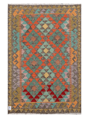 Maimana Afghanistan Kilim Accent Rug - 147 x 97 cm