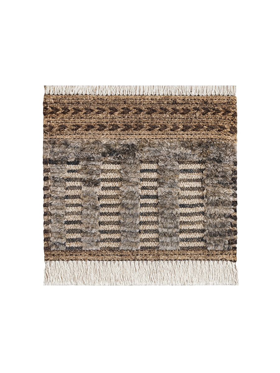 Sable Hand Knotted Rug Sample - 30 x 30 cm