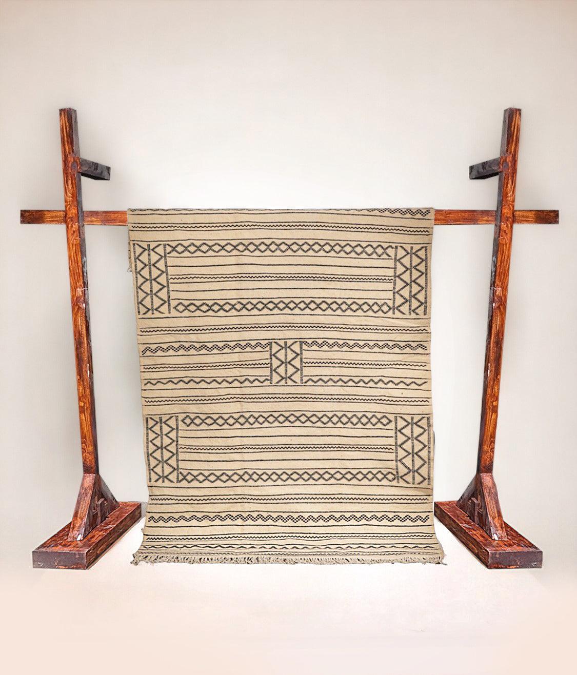 Sumak Moroccan Vintage Kilim Rug - Size: 219 × 149 cm