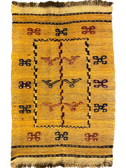 Kafkas Vintage Hand Woven Turkish Wool Kilim Rug - 101 x 67 cm