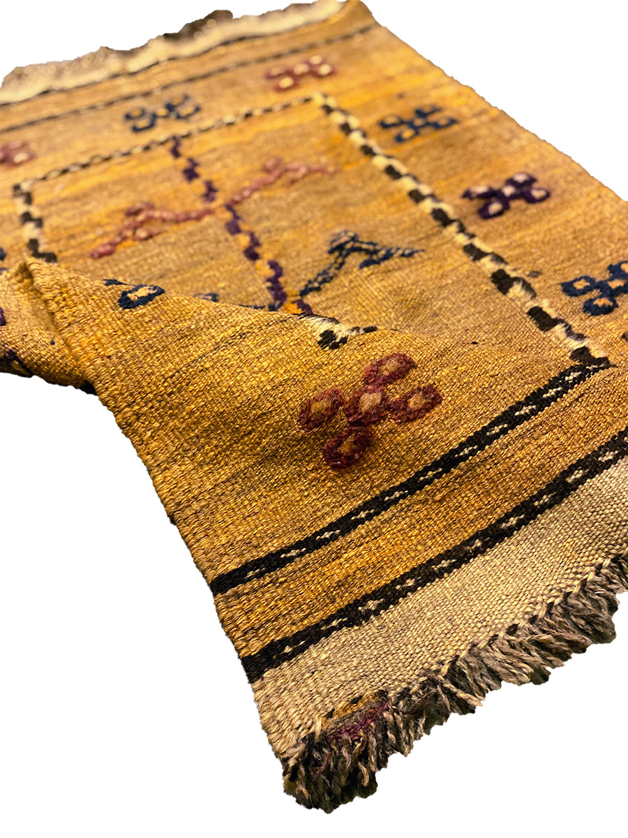 Kafkas Vintage Hand Woven Turkish Wool Kilim Rug - 101 x 67 cm