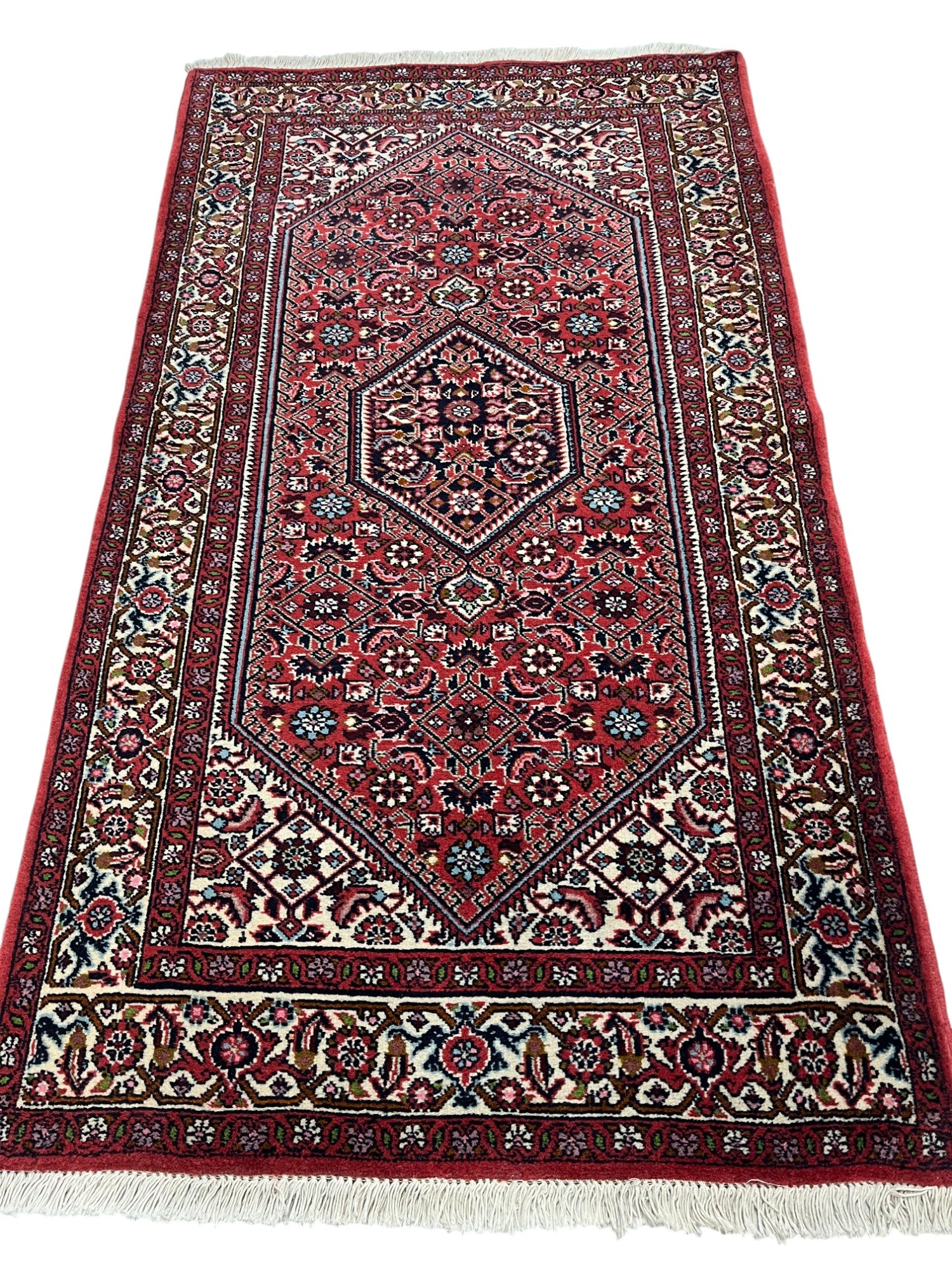 Bidjar Persian Vintage Hand Knotted Wool Rug - 140 x 80 cm