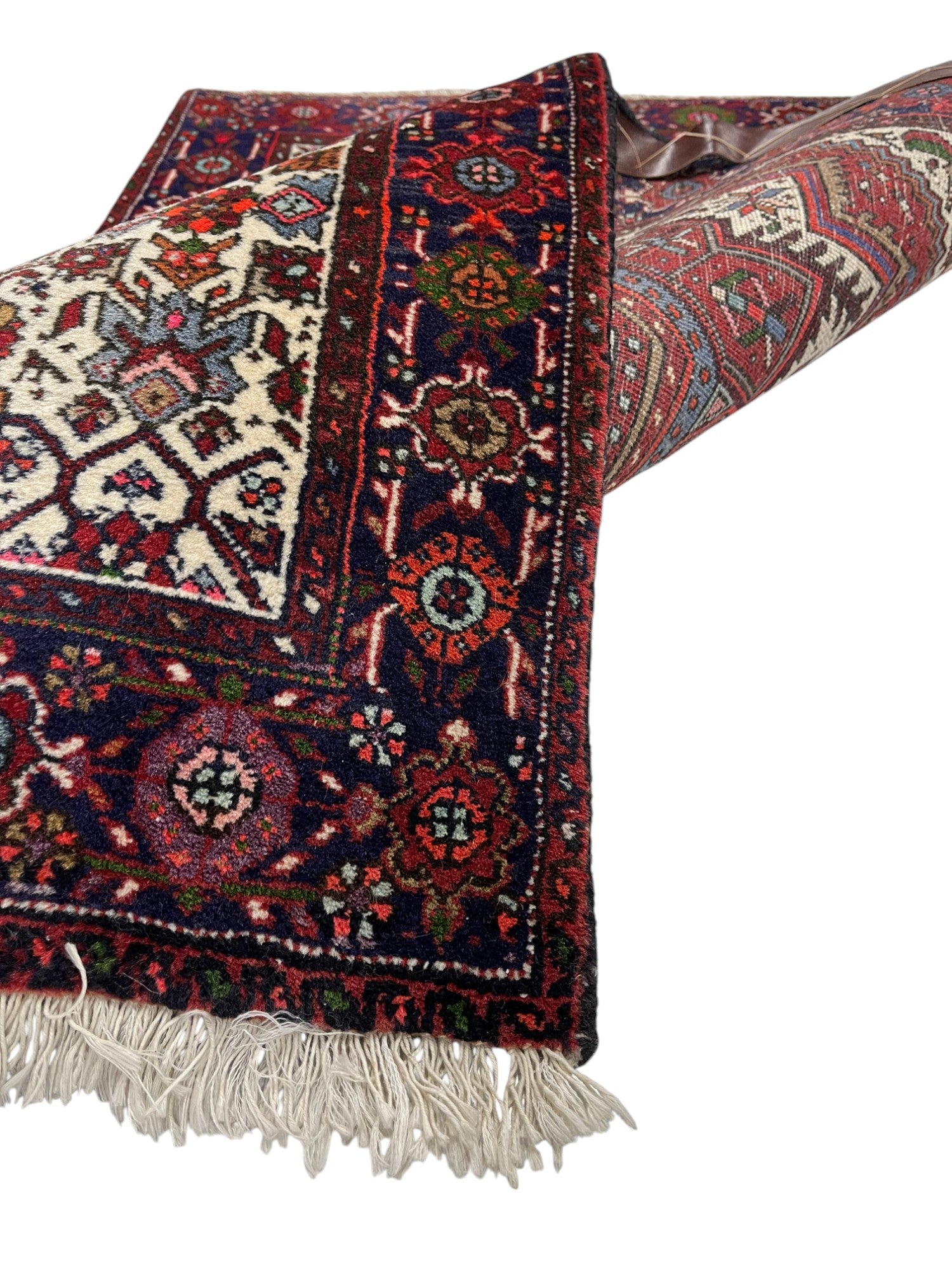 Persian Gabbeh Vintage Hand Knotted Wool Rug - 130 x 75 cm