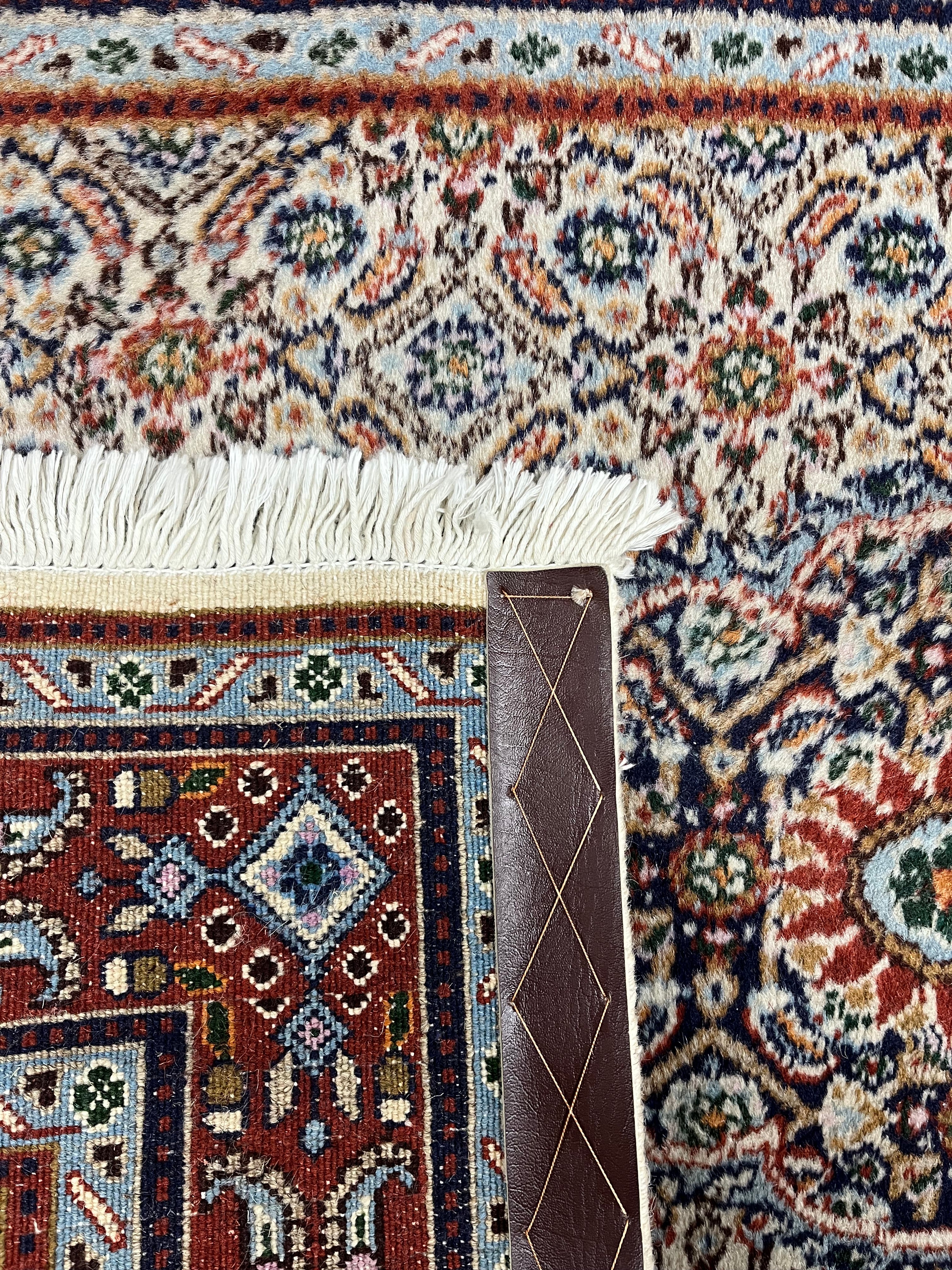 Moud Persian Vintage Hand Knotted Wool Rug - 120 x 80 cm