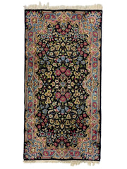 Kirman Persian Vintage Hand Knotted Wool Rug - 120 x 60 cm
