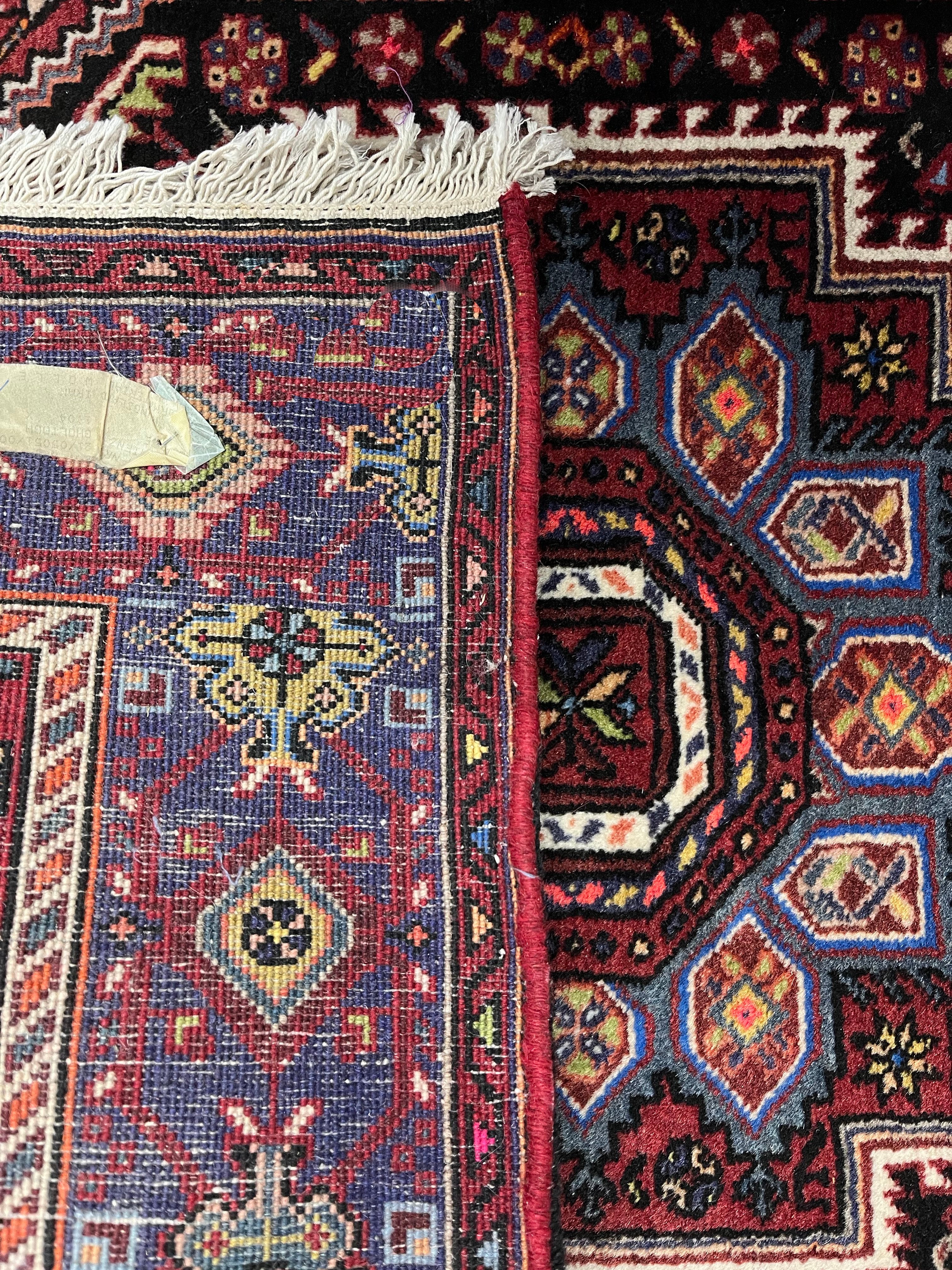 Bidjar Persian Vintage Hand Knotted Wool Rug - 115 x 80 cm