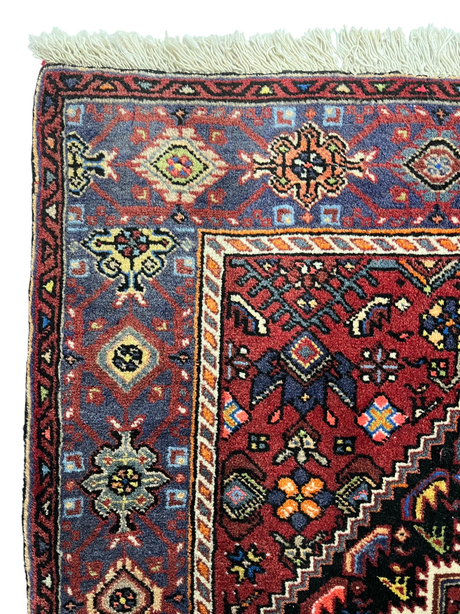 Bidjar Persian Vintage Hand Knotted Wool Rug - 115 x 80 cm