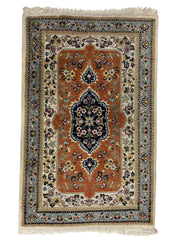 Tabriz Persian Vintage Hand Knotted Wool Rug - 115 x 70 cm