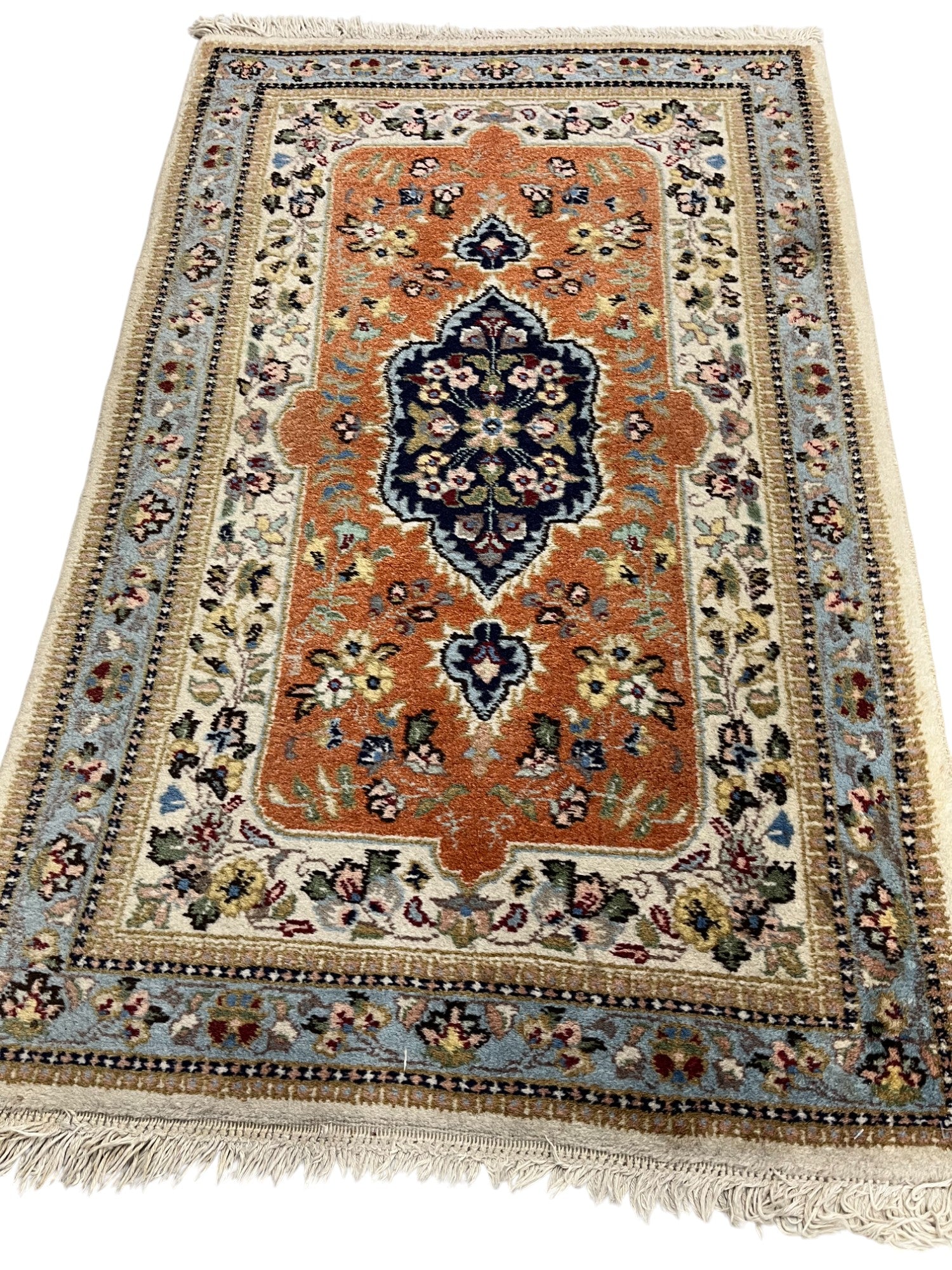 Tabriz Persian Vintage Hand Knotted Wool Rug - 115 x 70 cm