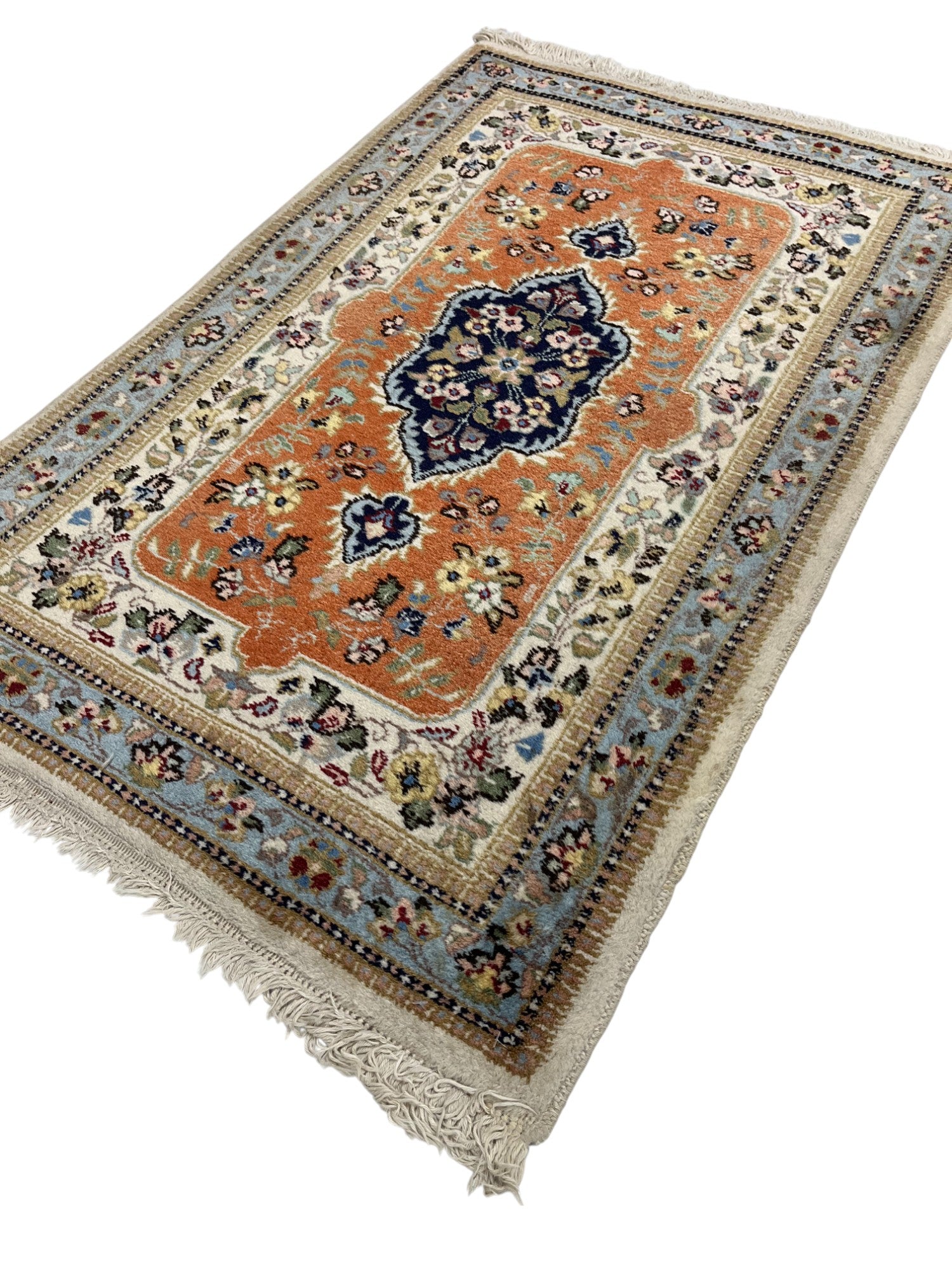 Tabriz Persian Vintage Hand Knotted Wool Rug - 115 x 70 cm