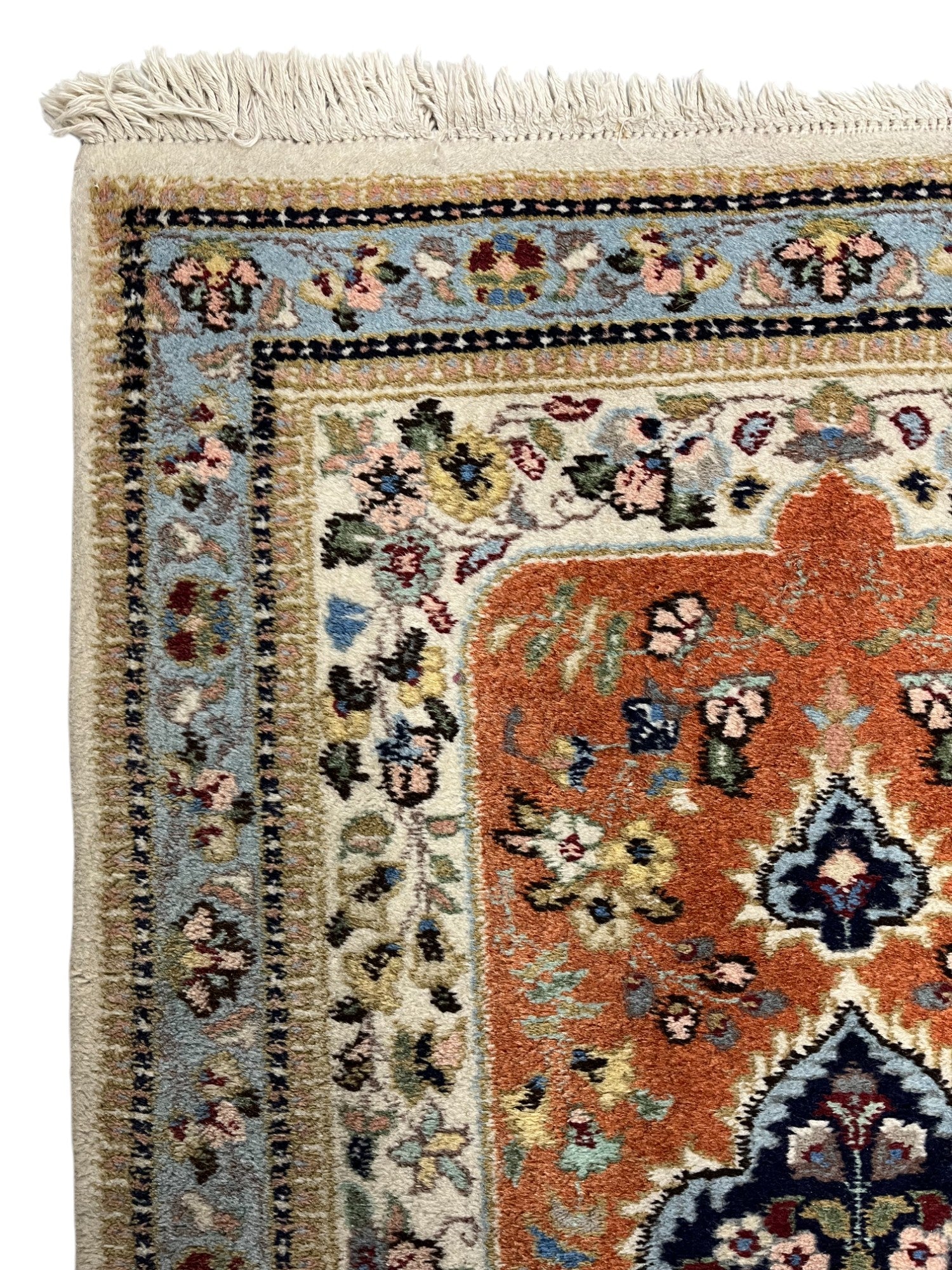 Tabriz Persian Vintage Hand Knotted Wool Rug - 115 x 70 cm