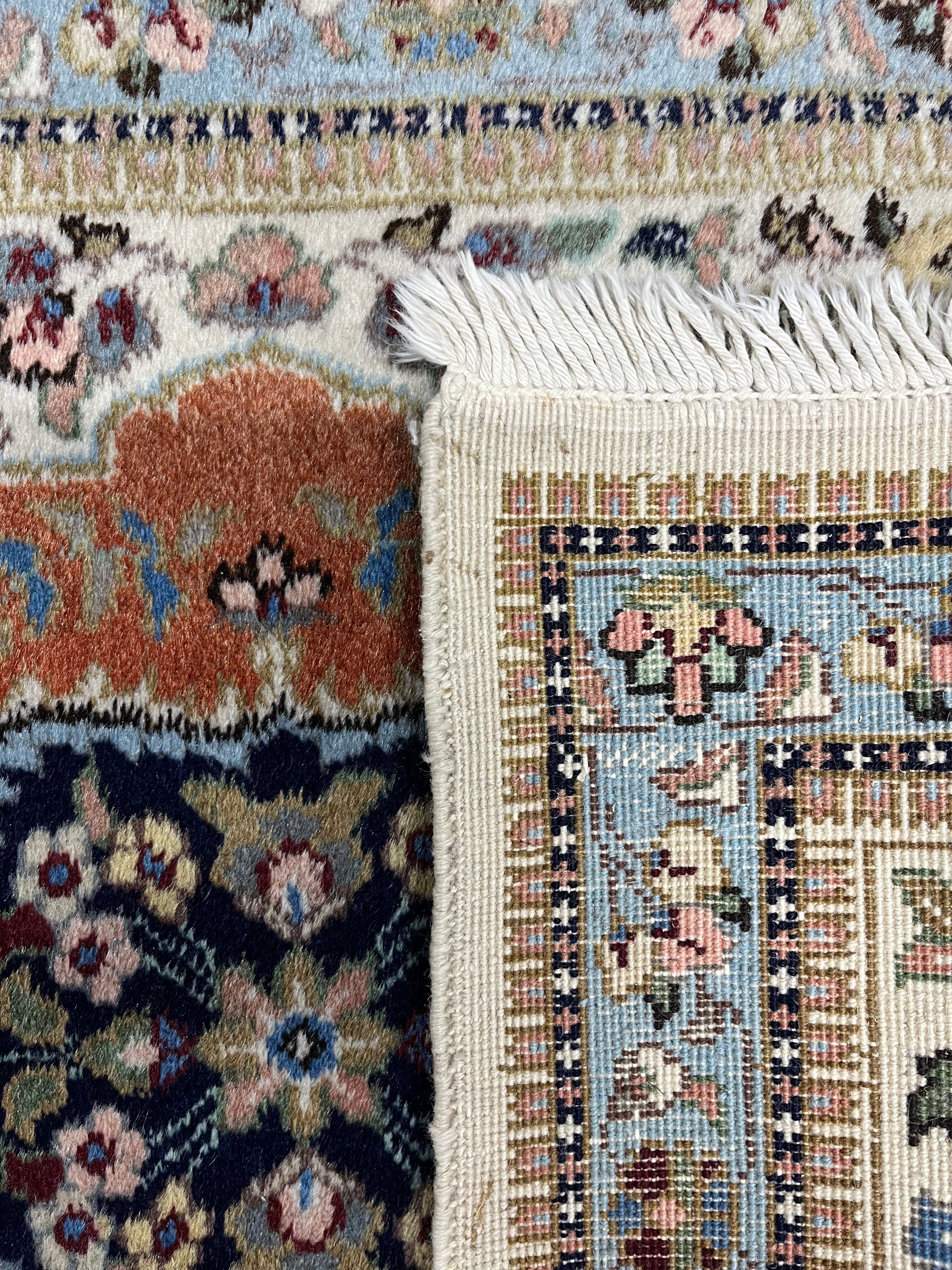 Tabriz Persian Vintage Hand Knotted Wool Rug - 115 x 70 cm