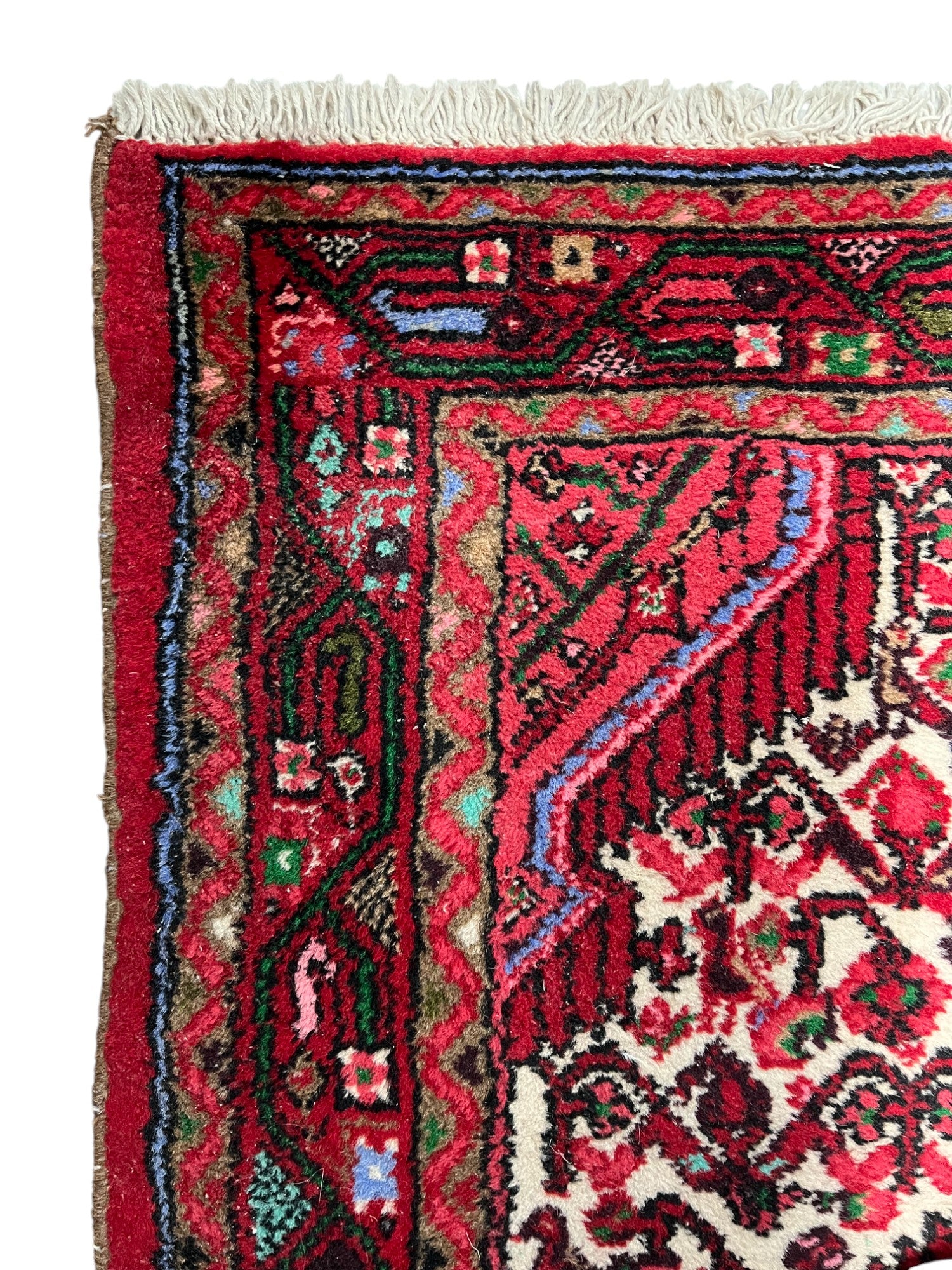 Hamadan Persian Vintage Hand Knotted Wool Rug - 125 x 75 cm