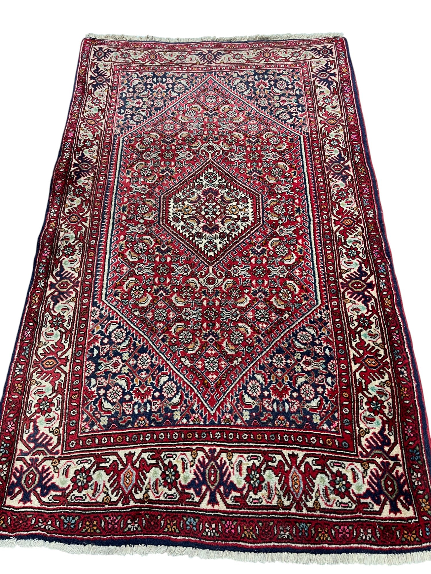 Bidjar Persian  Vintage Hand Knotted Wool Rug - 130 x 80 cm