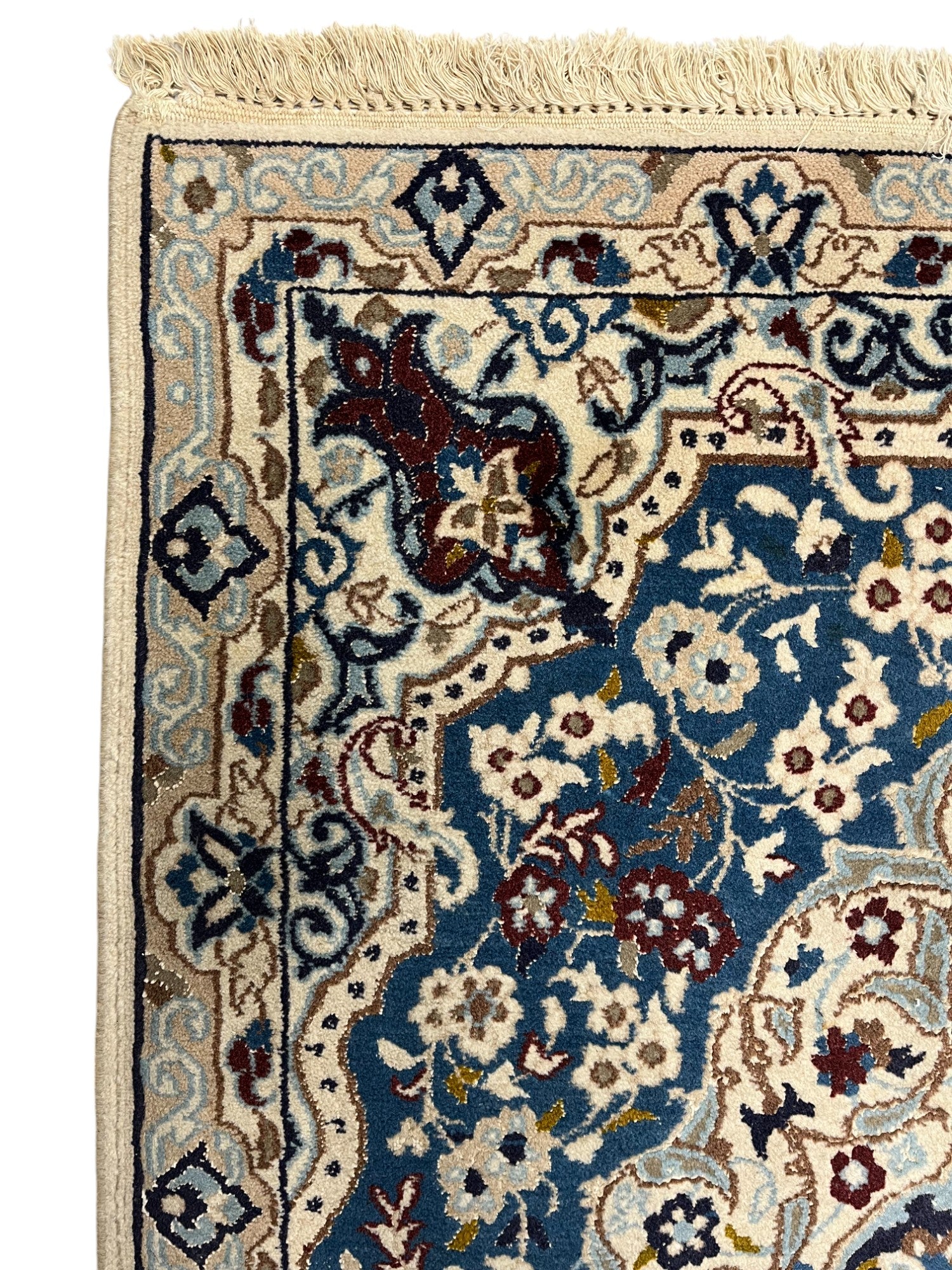 Nain Persian Vintage Hand Knotted Wool Rug - 130 x 90 cm