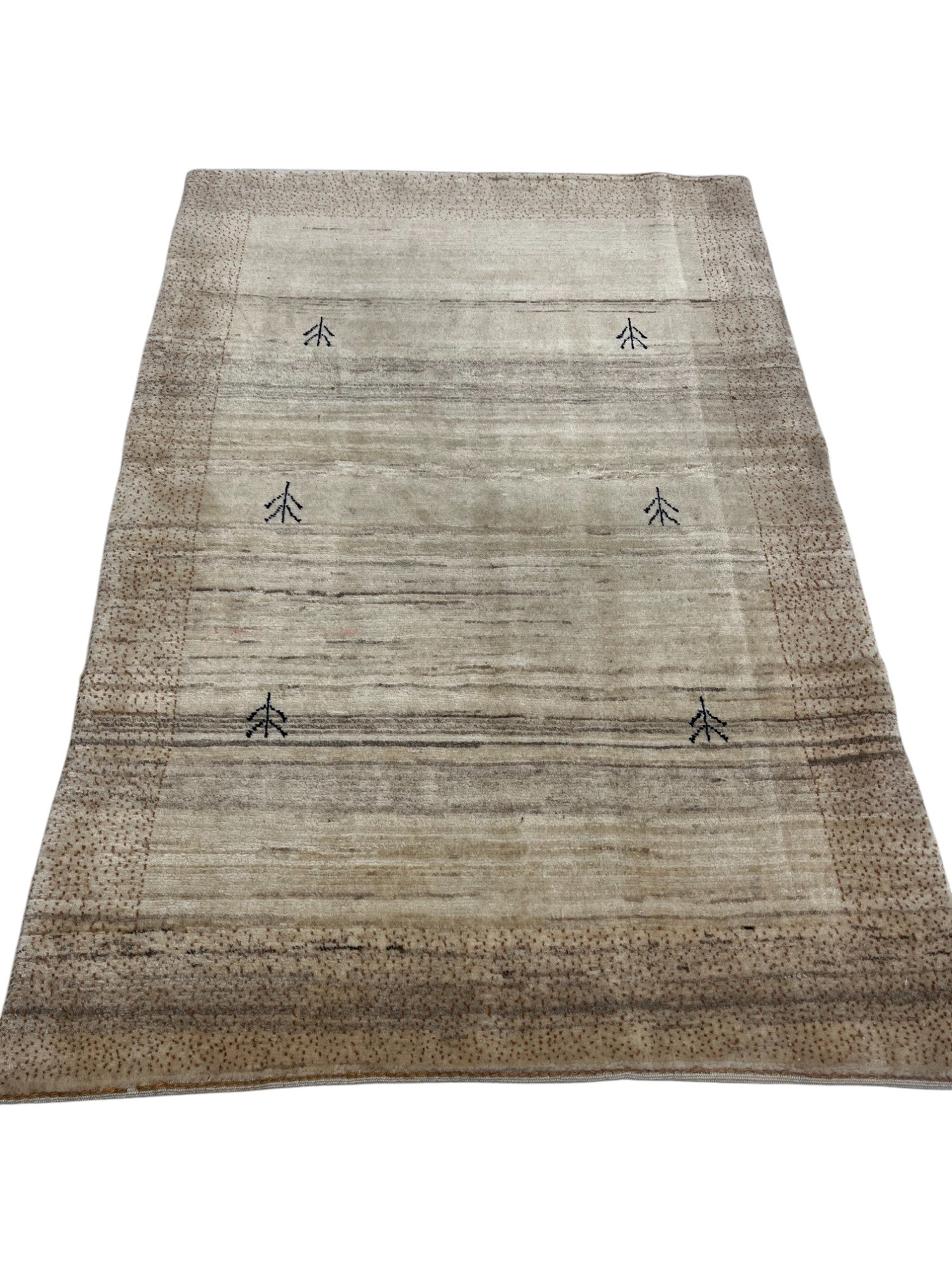 Gabbeh Persian Vintage Hand Knotted Wool Rug - 145 x 100 cm