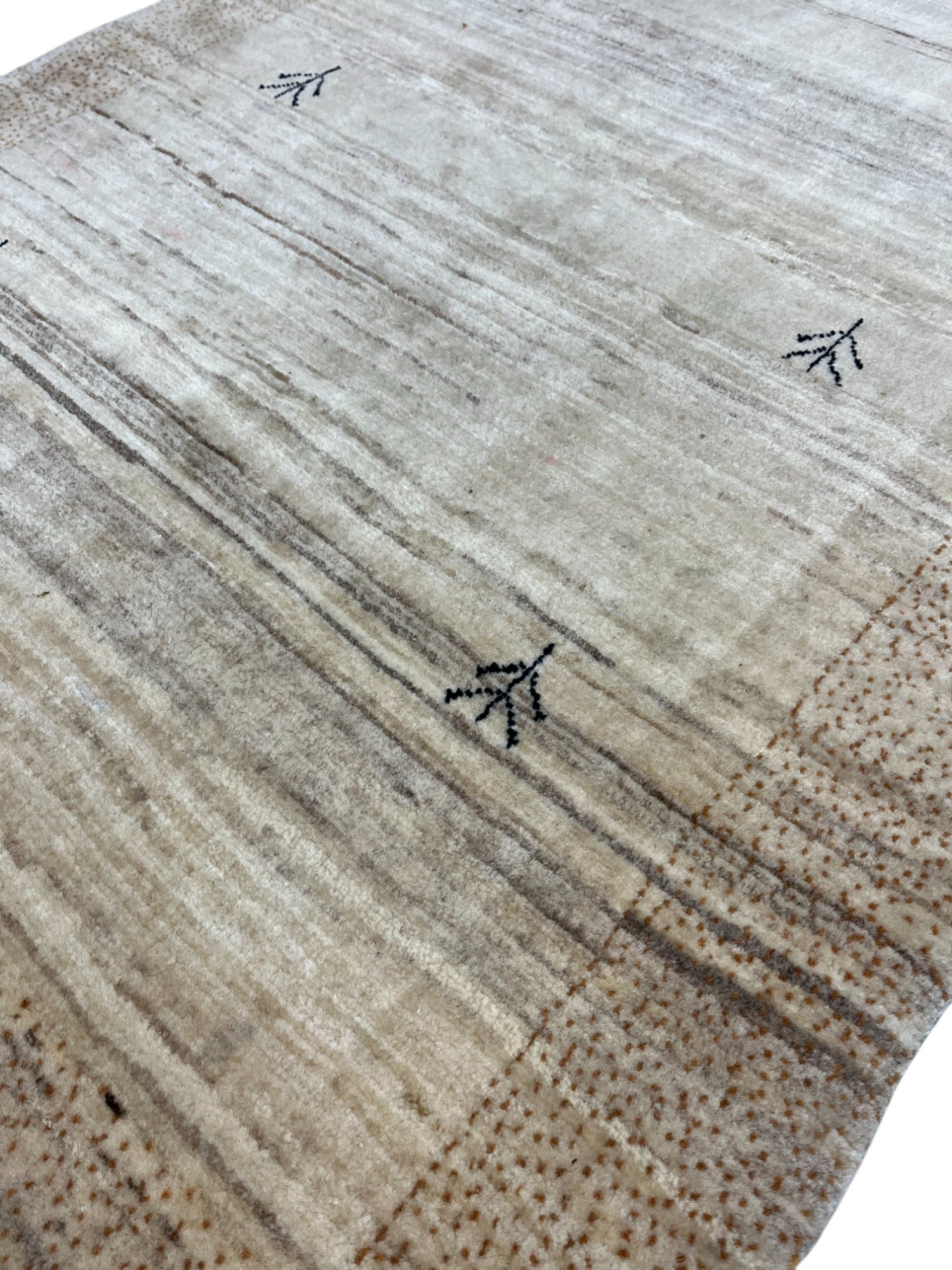 Gabbeh Persian Vintage Hand Knotted Wool Rug - 145 x 100 cm