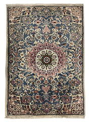 Nain Persian Vintage Hand Knotted Wool Rug - 170 x 110 cm