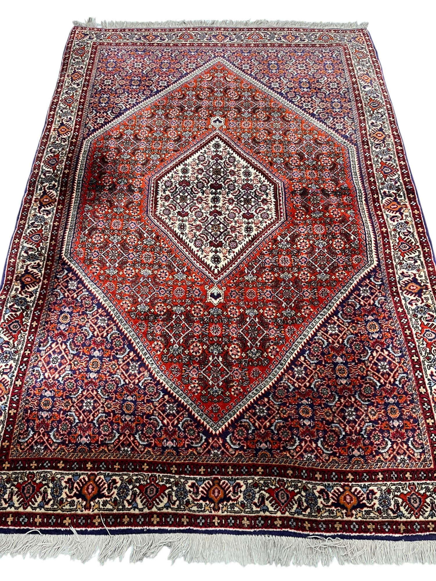 Bidjar Persian Vintage Hand Knotted Wool Rug - 170 x 110 cm