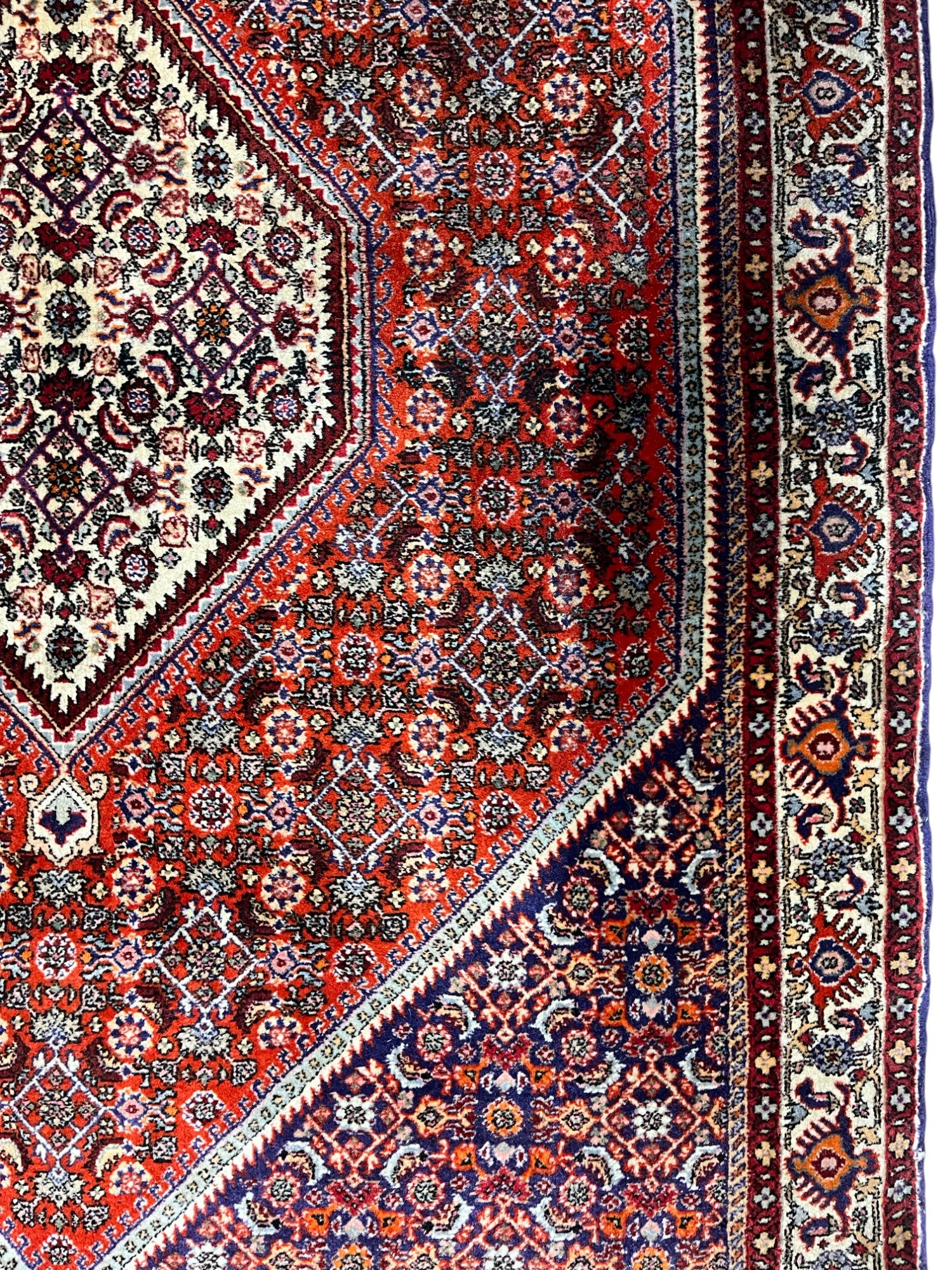 Bidjar Persian Vintage Hand Knotted Wool Rug - 170 x 110 cm