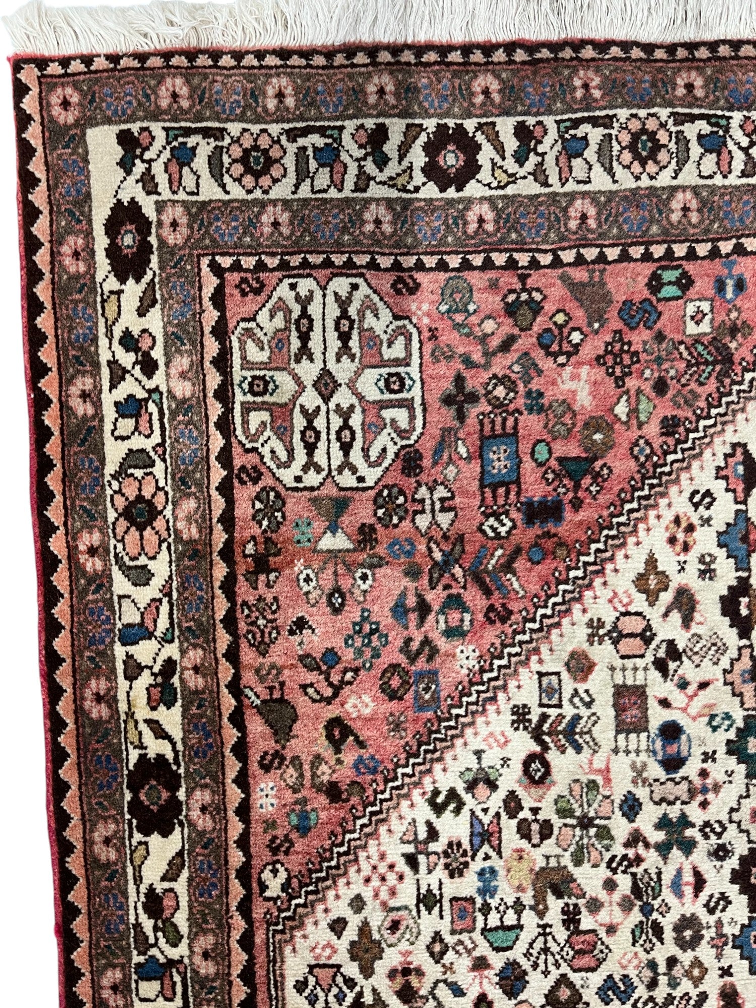 Abadeh Persian Vintage Hand Knotted Wool Rug - 160 x 105 cm