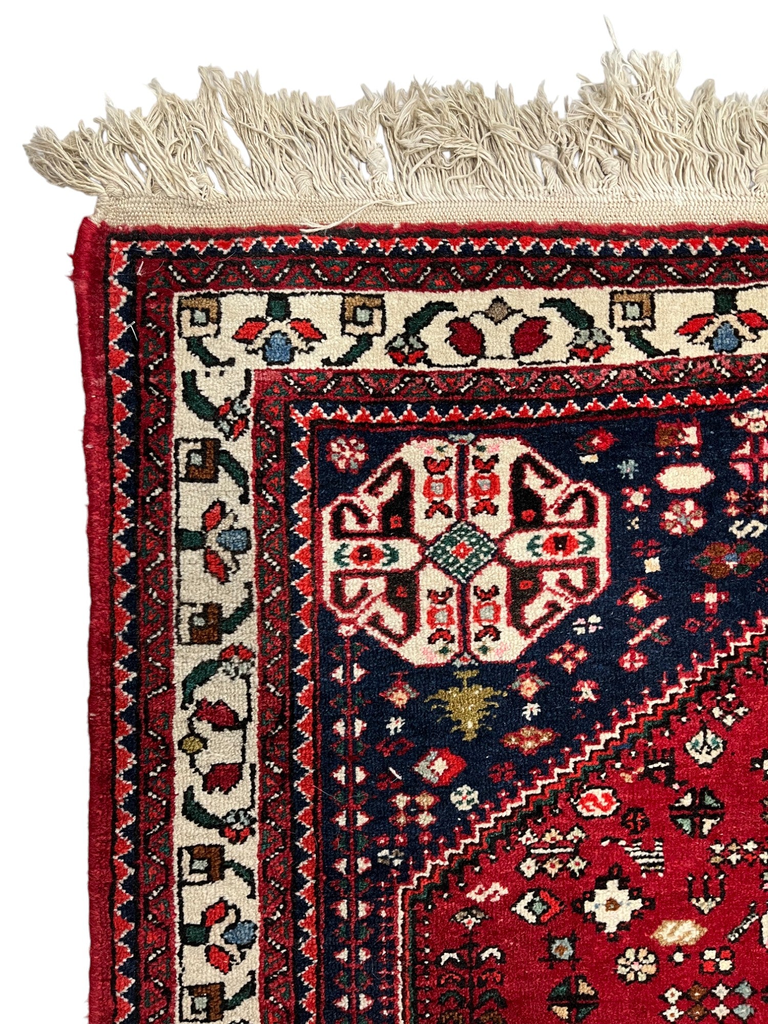 Abadeh Persian Vintage Hand Knotted Wool Rug - 150 x 105 cm