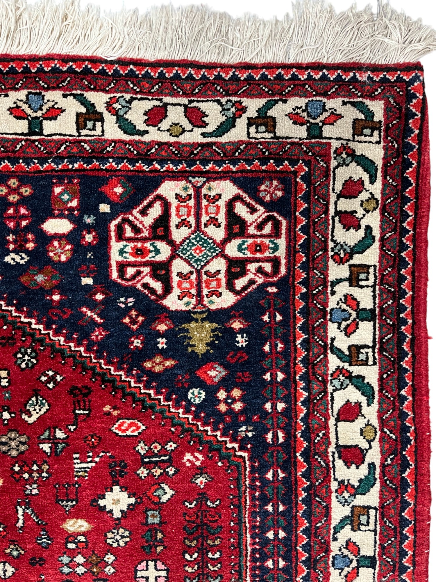 Abadeh Persian Vintage Hand Knotted Wool Rug - 150 x 105 cm