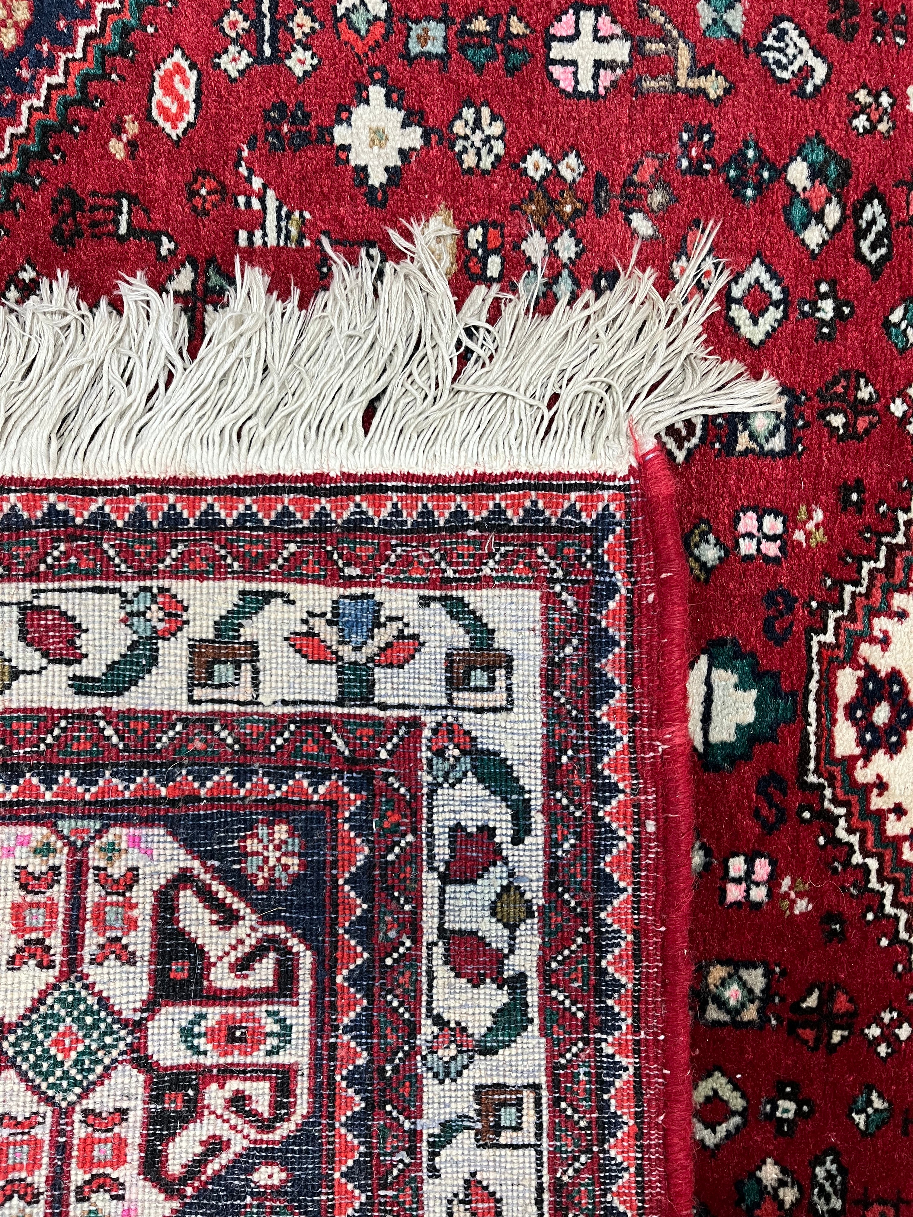 Abadeh Persian Vintage Hand Knotted Wool Rug - 150 x 105 cm