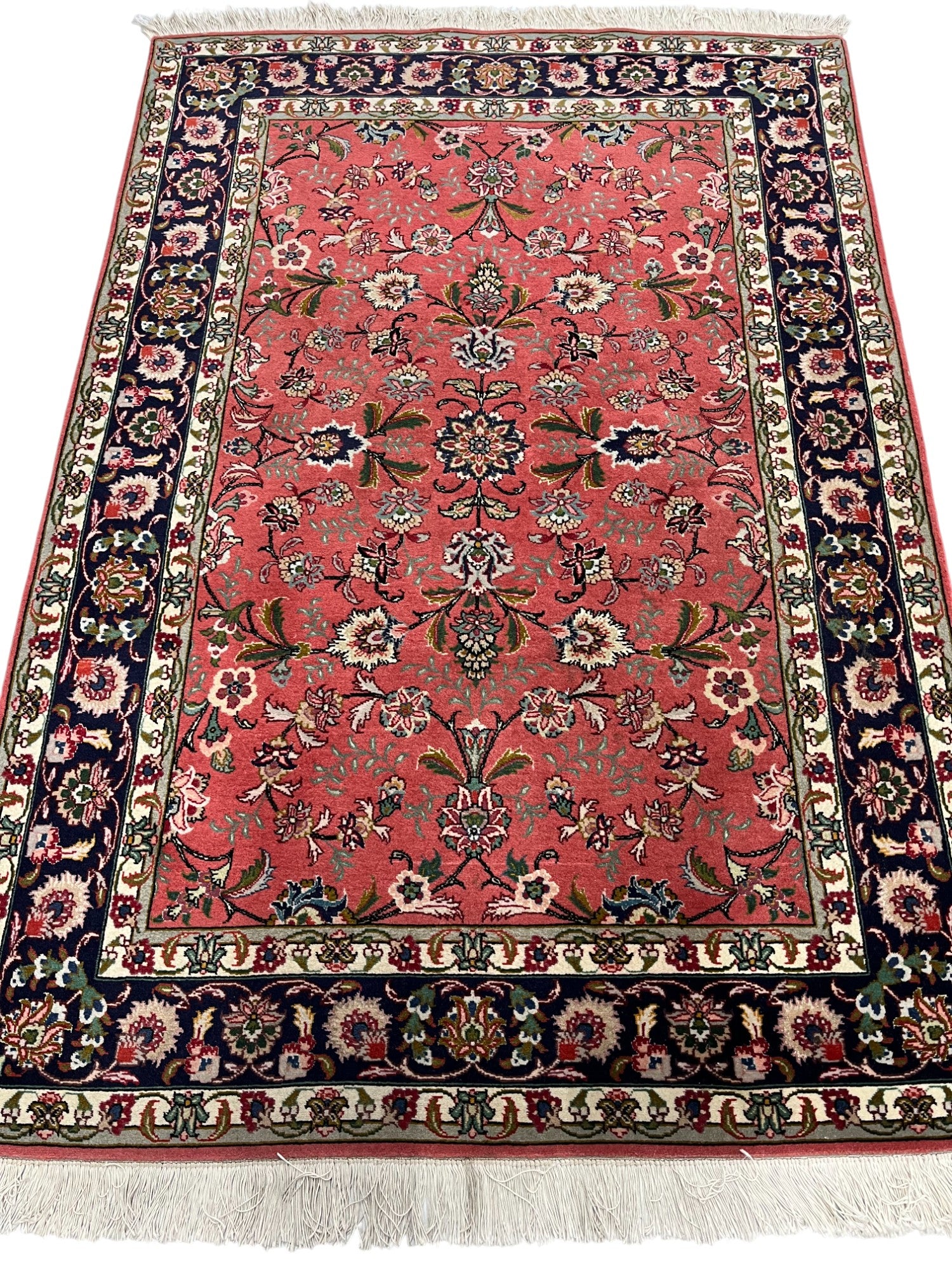 Tabriz Persian Vintage Hand Knotted Wool Rug - 150 x 100 cm