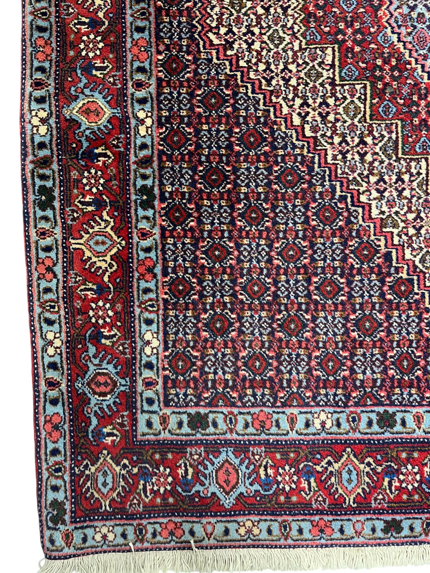 Senneh Persian  Vintage Hand Knotted Wool Rug - 150 x 130 cm